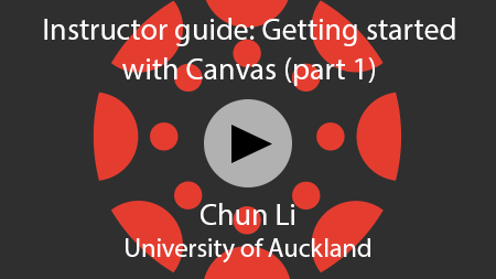 Getting started with Canvas part 1