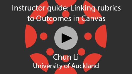 Video: Linking rubrics to outcomes in Canvas